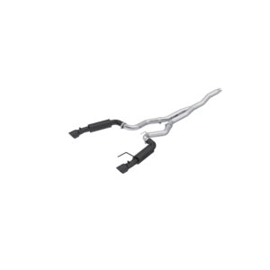 MBRP Exhaust 3in. Cat Back; Dual Split Rear; Race Version; 4.5in. tips; Black Coated