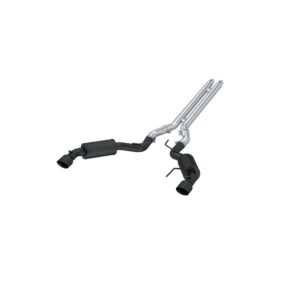 MBRP Exhaust 3in. Cat Back; Dual Split Rear; Street Version; 4.5in. tips; Black Coated