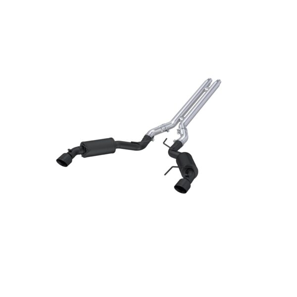 MBRP Exhaust 3in. Cat Back; Dual Split Rear; Street Version; 4.5in. tips; Black Coated
