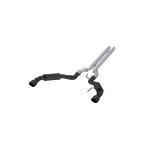 MBRP Exhaust 3in. Cat Back; Dual Split Rear; Race Version; 4.5in. tips; BLK Coated