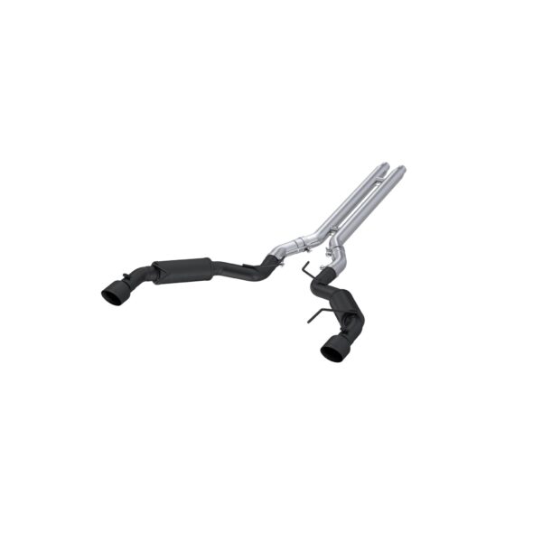 MBRP Exhaust 3in. Cat Back; Dual Split Rear; Race Version; 4.5in. tips; BLK Coated