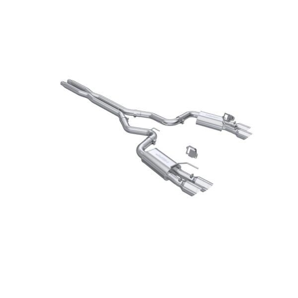 MBRP Exhaust 3in. Cat Back; with Quad 4in. Dual Wall Tips; Street Version; T304