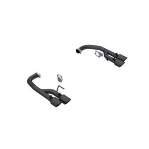 MBRP Exhaust 2.5in. Axle-Back with Quad 4in.Tips; Race Version; BLK