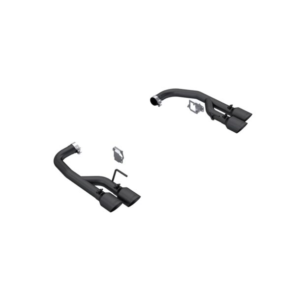 MBRP Exhaust 2.5in. Axle-Back with Quad 4in.Tips; Race Version; BLK