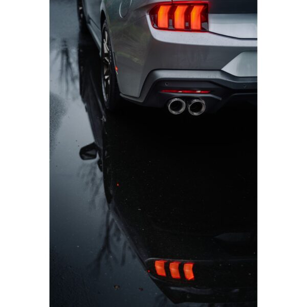 MBRP Exhaust 3in. Cat Back; with Quad 4in. Dual Wall Tips; Race Version; Black Coated