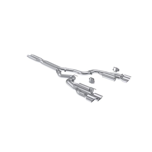 MBRP Exhaust 3in. Cat Back; with Quad 4in. Dual Wall Tips; Race Version; AL
