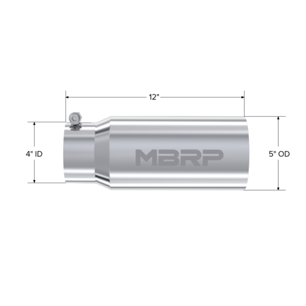 MBRP Exhaust 5" Dual Wall Straight Armor Pro Tip
