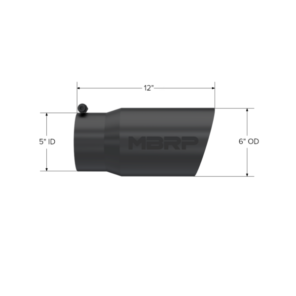 MBRP Exhaust 6" Armor BLK Tip