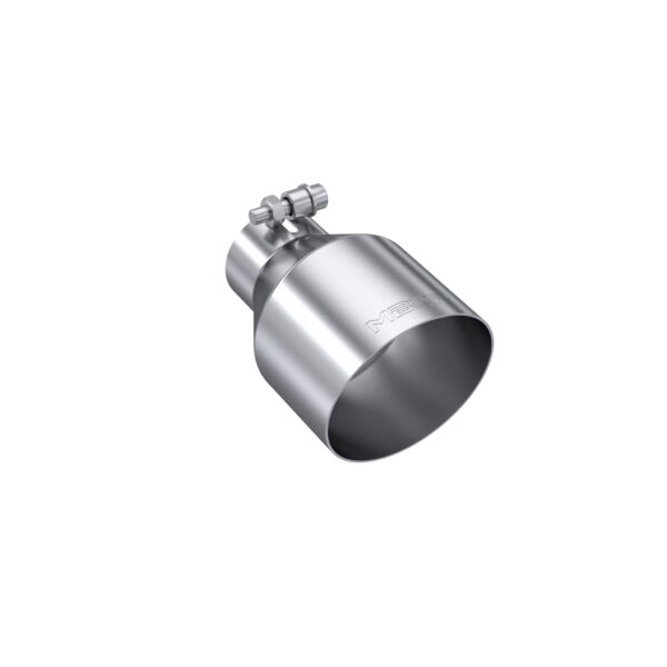 MBRP Exhaust Tip; 4.5in OD Out; 2.5in ID; 6.5in Length; Angle Cut; Single Wall; T304