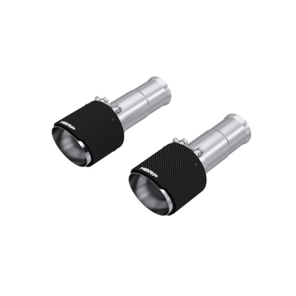 MBRP Exhaust 5in. OD Dual Wall Angle Cut Carbon Fiber Exhaust Tips, Sold in Pairs.