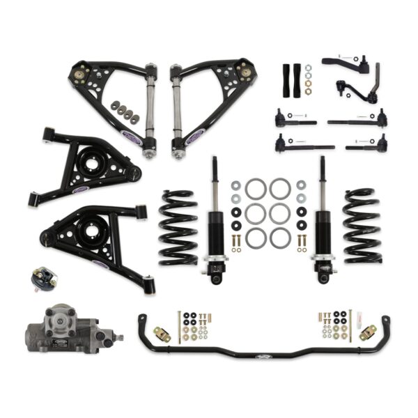 Detroit Speed -Front Speed Kit 3 - Double Adjustable Shocks - SBC/LS