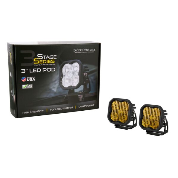 Pod light featuring advanced TIR optics for high efficiency and focus.