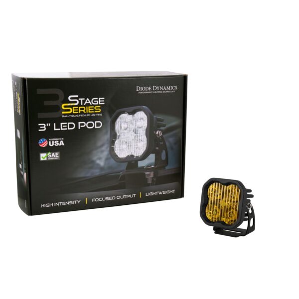 Pod light featuring advanced TIR optics for high efficiency and focus.