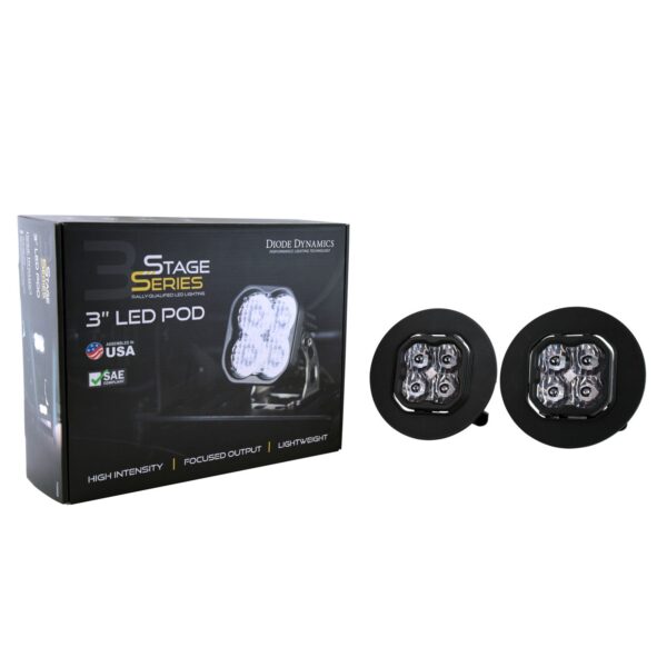 Pod light featuring advanced TIR optics for high efficiency and focus.