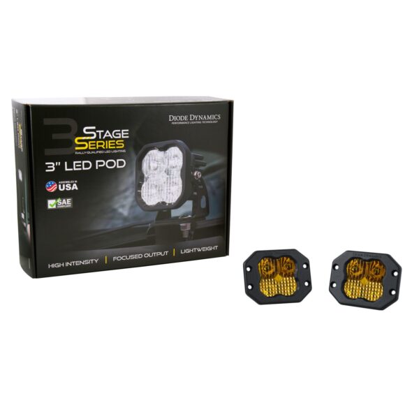 Pod light featuring advanced TIR optics for high efficiency and focus.