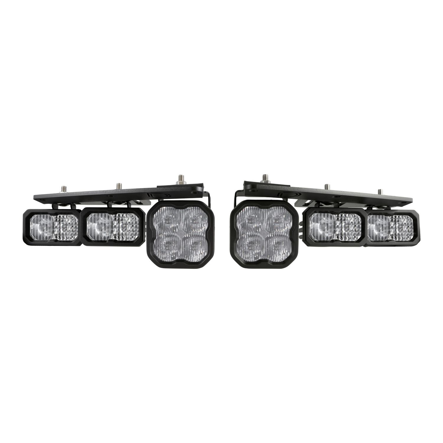 Pod lights featuring advanced TIR optics for high efficiency and focus.