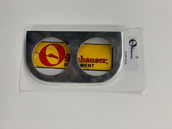 Offenhauser 5026 (NOS) New Old Stock 2 Hole Deep Dish Dash Panel