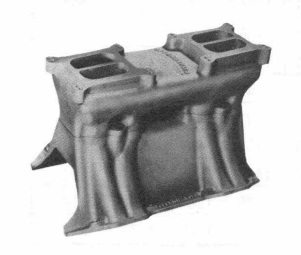 Offenhauser 5912 Chrysler  413/440 Tunnel Ram Power Port Manifold Dual Quad Top