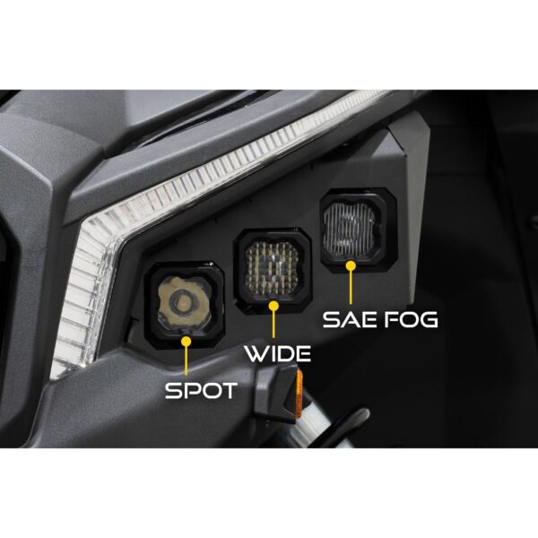 Full LED C1 pod headlights for 2017-2024 Can-Am Maverick