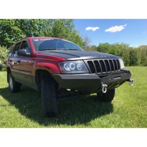 Jeep Grand Cherokee WJ Modular Winch Front Bumper Plain