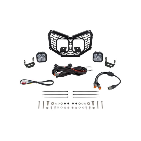 Allows for installation of SS3 LED pods in front grille.