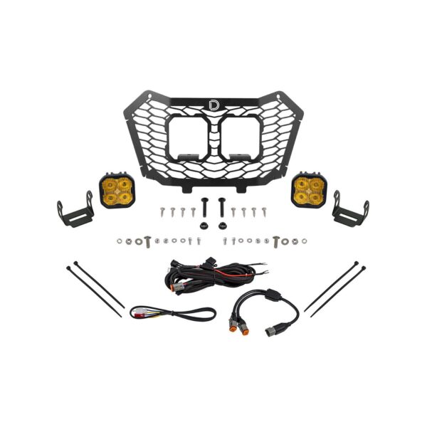 Allows for installation of SS3 LED pods in front grille.